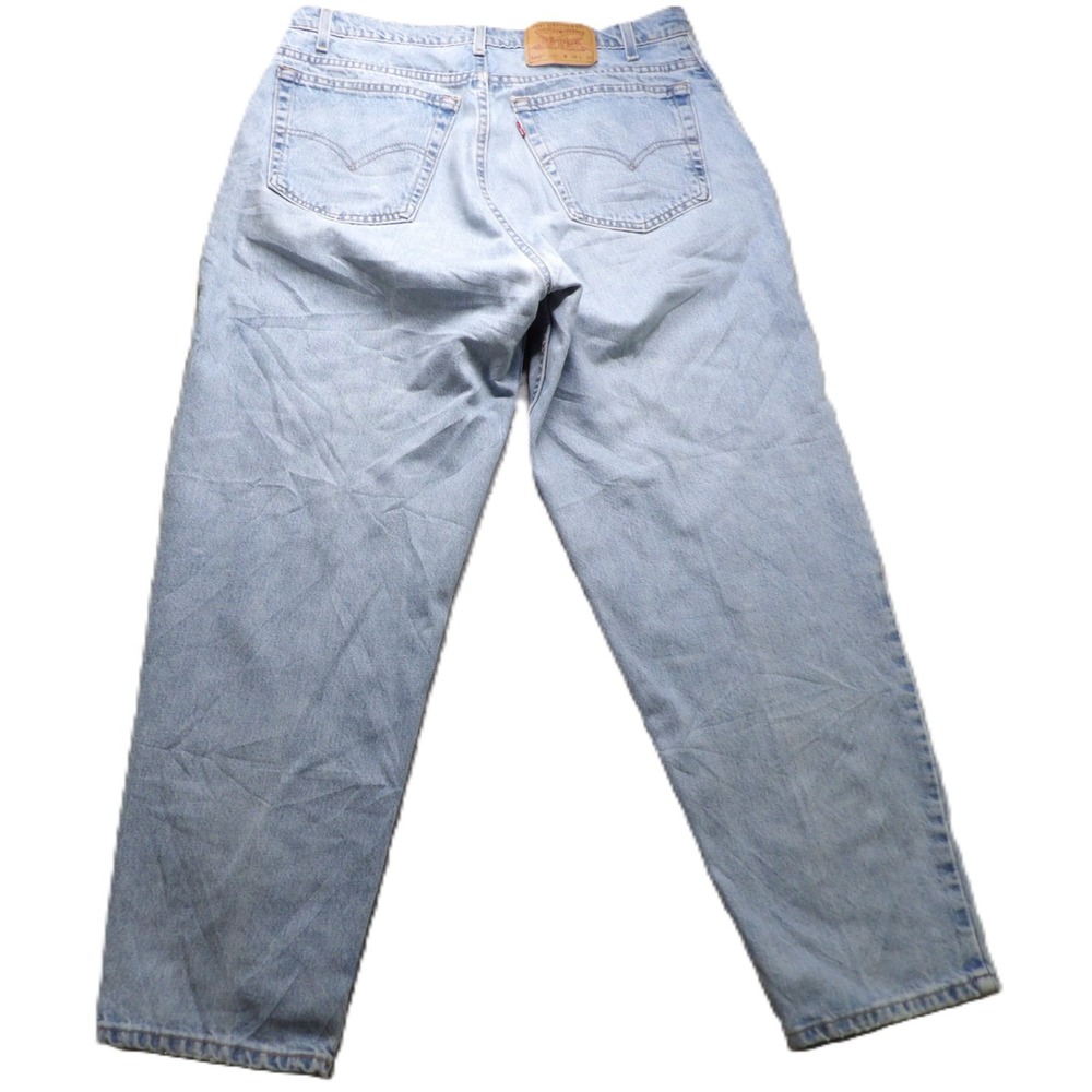 VTG 90s Levi's 560 Jeans Men W38 L30 Made USA Light Wash Loose Tapered Leg Denim